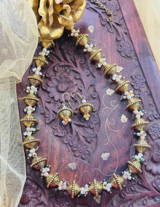 ✨ Premium Quality Designer chain with earrings for Women