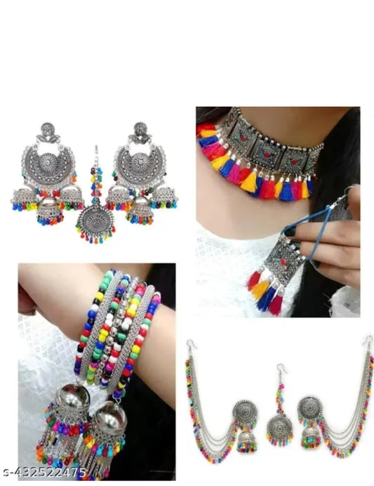 ✨ Colorful handmade Jewellery Set for girls and women